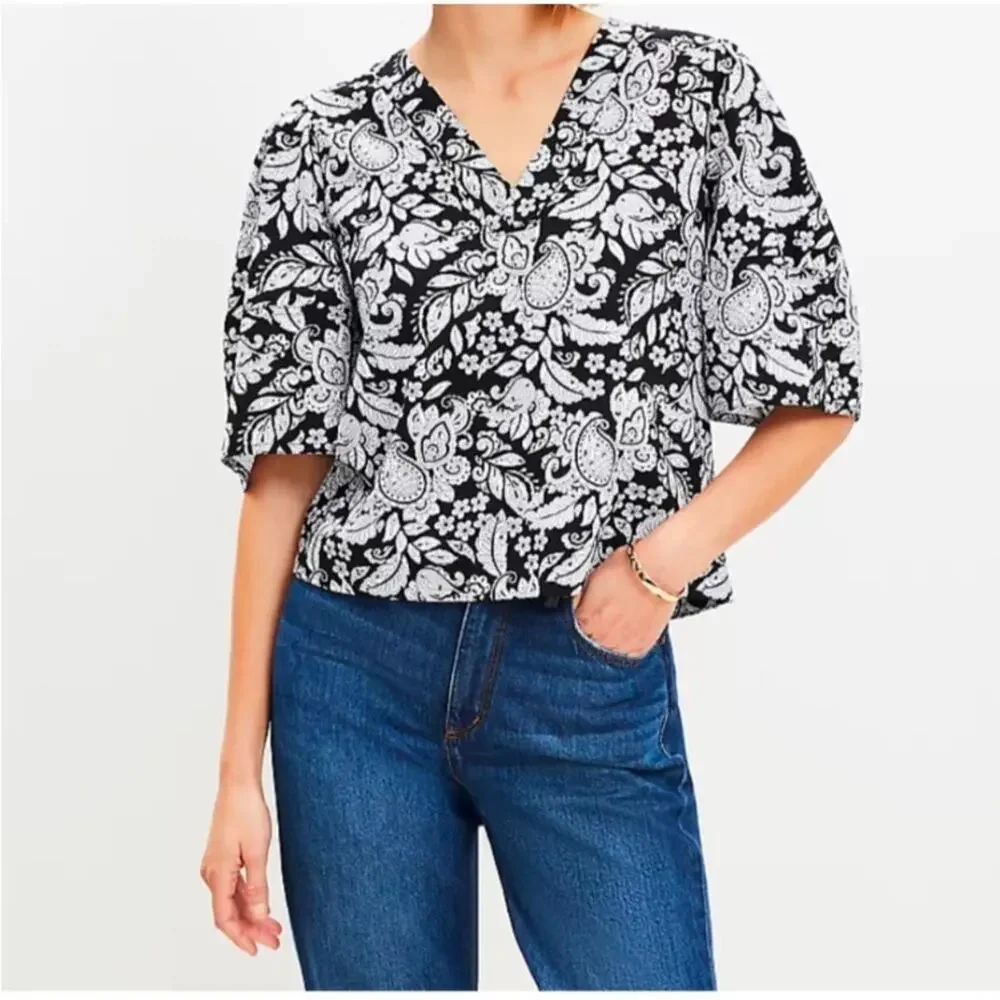LOFT blouse puff